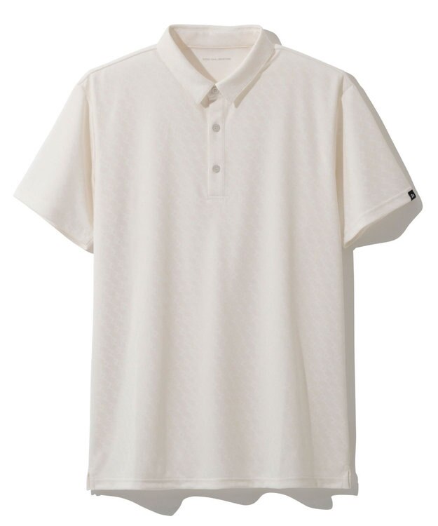 ZERO HALLIBURTON ZH モノグラム ポロシャツ ZHG-A4S6 82816 ゴルフウェア アイボリー