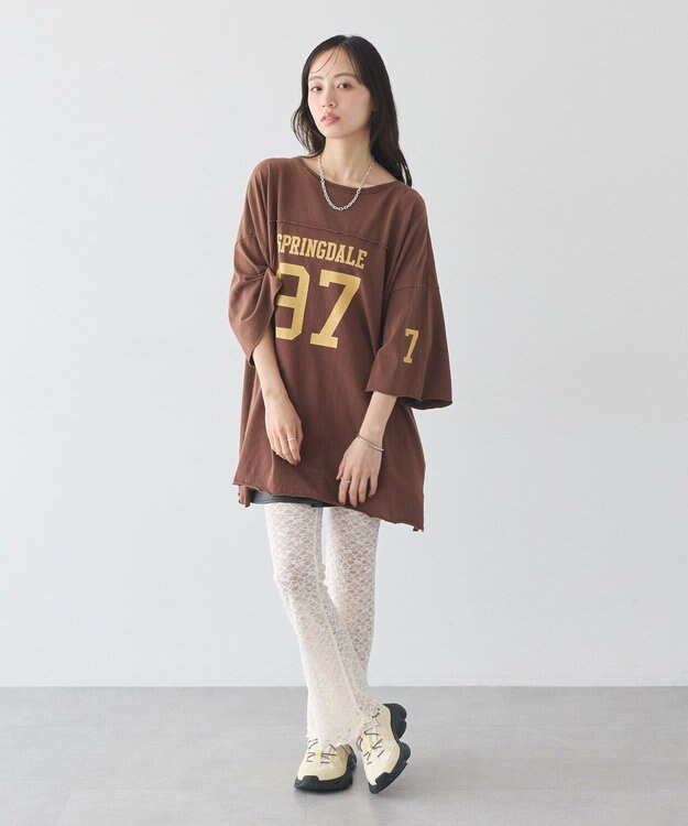 earth music&ecology レースフレアパンツ Off White