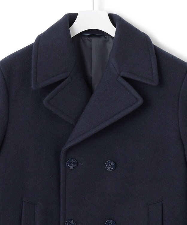 J.PRESS YORK STREET 【UNISEX】メルトン Pコート ネイビー系