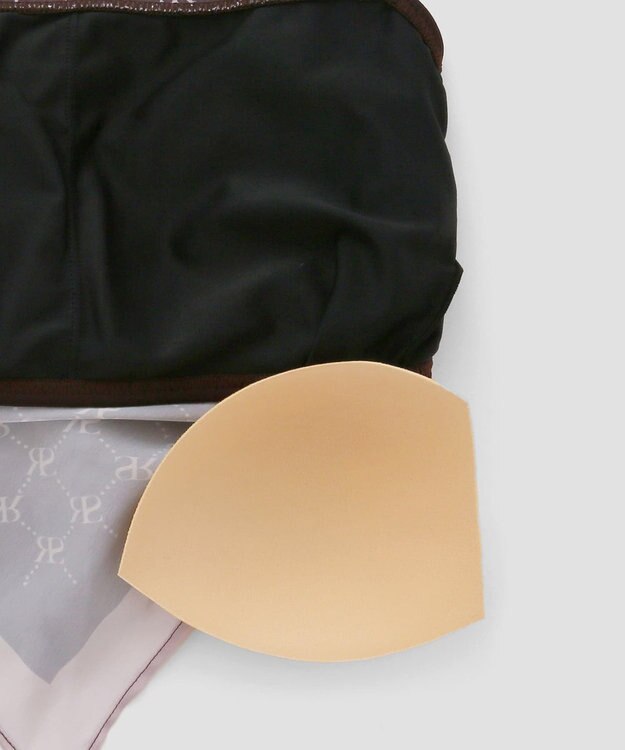 San-ai Resort（三愛水着楽園） 【ナチュラルシェイプスイム　ライト】　スカーフ風ノンワイヤービキニ　9M・11L　【San-ai Resort（サンアイリゾート）】 ブラウン