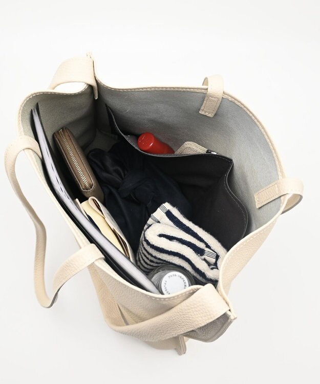 blancle シュリンクレザー ガゼット２ウェイバッグ LIGHT BEIGE