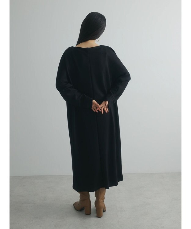 Green Parks armonia．ダンボール配色ワンピース Black