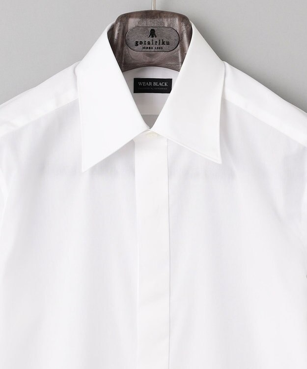 GOTAIRIKU 【WEAR BLACK】レギュラーカラー ダブルカフス ドレスシャツ ホワイト系