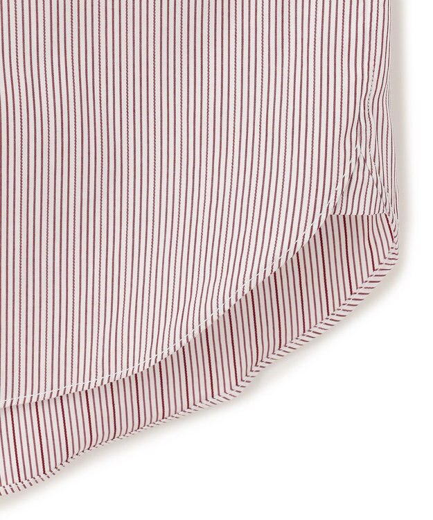 J.PRESS MEN ポプリンマルチストライプ ボタンダウンシャツ ワイン系1