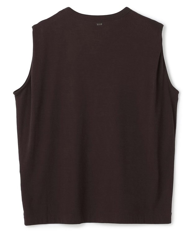 UNFILO ドライタッチフライス ノースリーブ Tシャツ ブラウン
