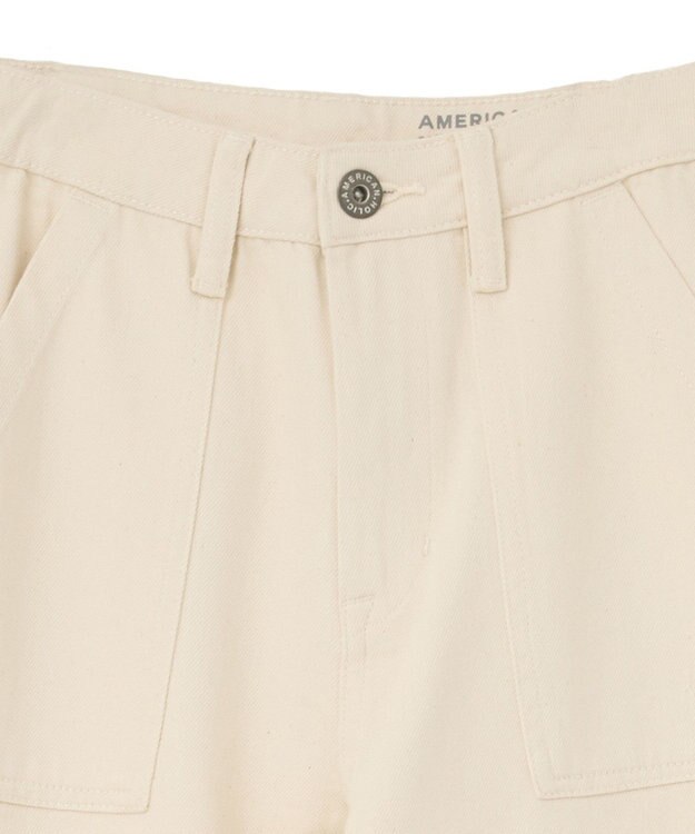 AMERICAN HOLIC ベイカーデニムパンツ White