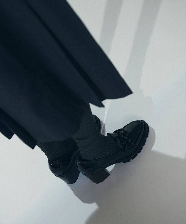 GRACE CONTINENTAL LUCA GROSSI ビットパテントヒール ブラック