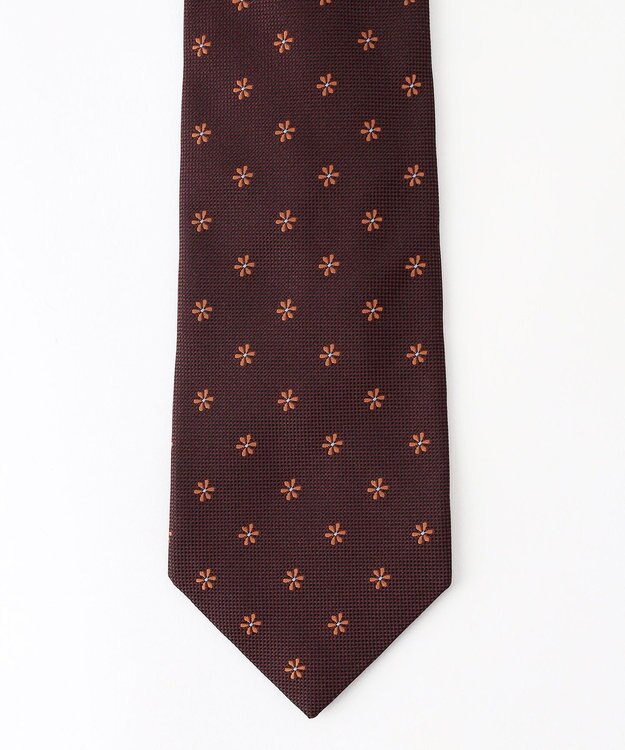 J.PRESS MEN 【J.PRESS SPUN SILK COLLECTION】ヴィンテージジャガード ネクタイ ワイン系7