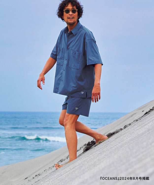 UNFILO MENS 【コラボ】オーシャンパシフィック ショートパンツ ブルーグレー