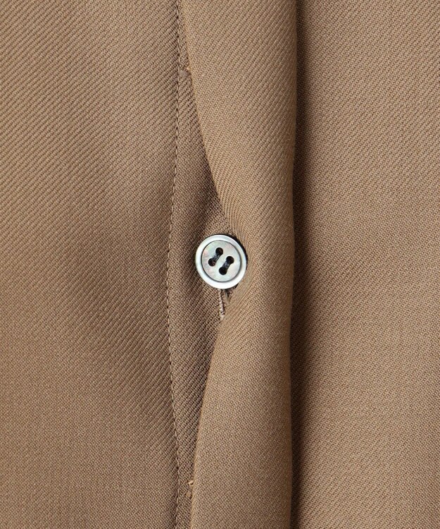 23区 S 【エステータ】ウールツイル バンドカラーシャツ ベージュ系