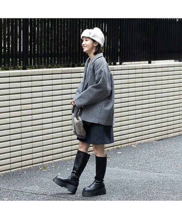 林八百吉商店 un chapeau バスクアビエイター グレー