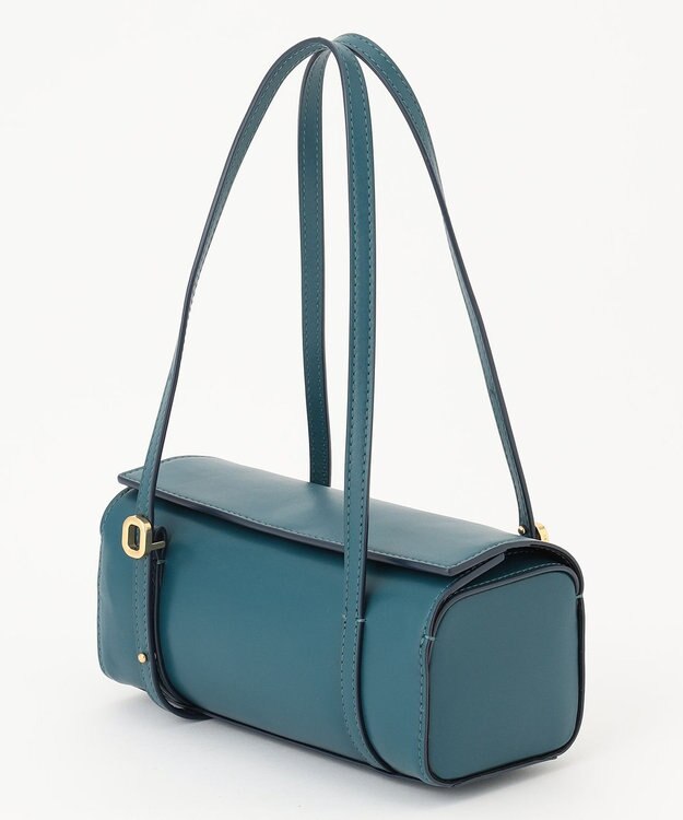 23区 ORSETTO PIAZZA スクエア ハンド バッグ ダークグリーン系