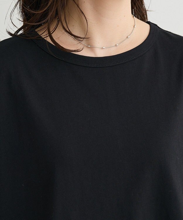 Green Parks 【適ON】遮熱チュールドッキングプルオーバー Black