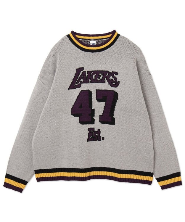 WEGO 【ユニセックス着用ITEM】別注NBAジャガードプルオーバー グレー