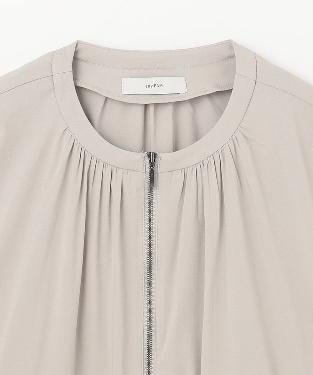 ANY 【洗濯機可能/接触冷感/UVケア/イージーケア】清涼リラックスブルゾン グレージュ