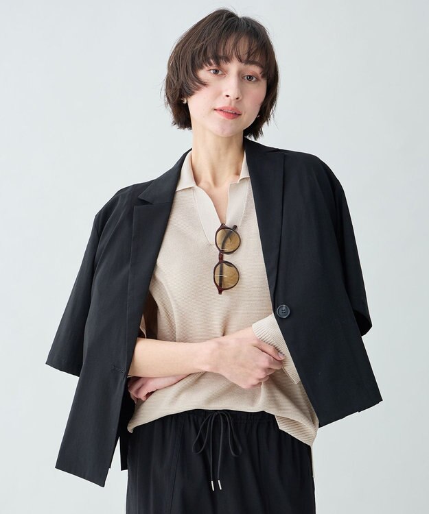 ANY 7daysデイリーリラックスジャケット ブラック