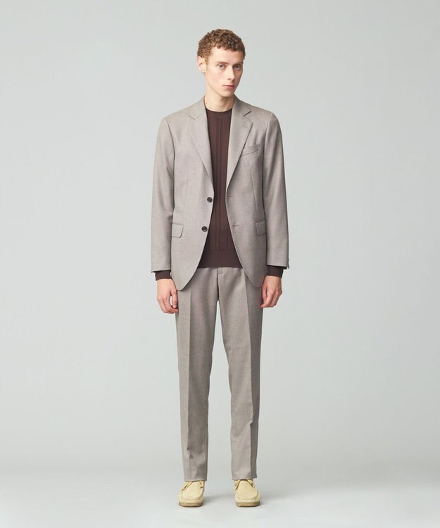 J.PRESS MEN 【定番 / セットアップ対応】マナードシルクホームスパン ジャケット ベージュ系