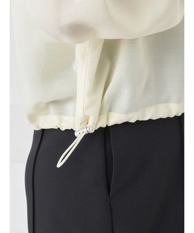 earth music&ecology シアーフードブルゾン Light Yellow