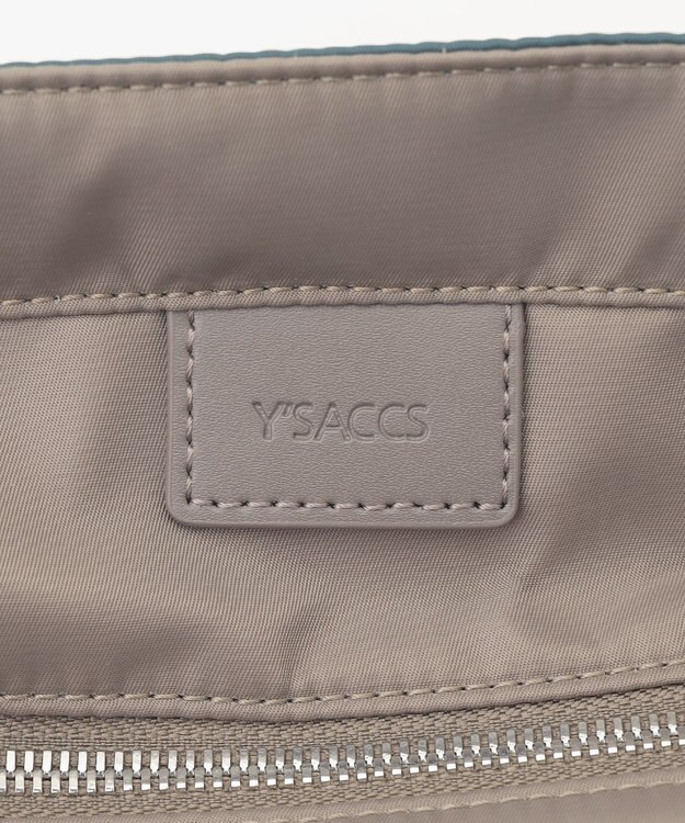 Y'SACCS ツイルナイロン　スクエアトート　Sサイズ ブルーグリーン