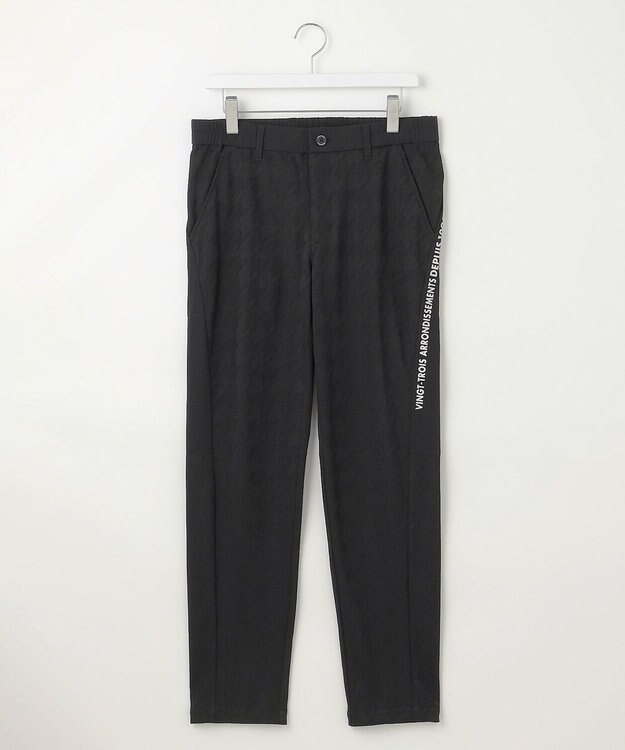 23区GOLF 【MEN】【UVカット】千鳥ジャカードパンツ ブラック系