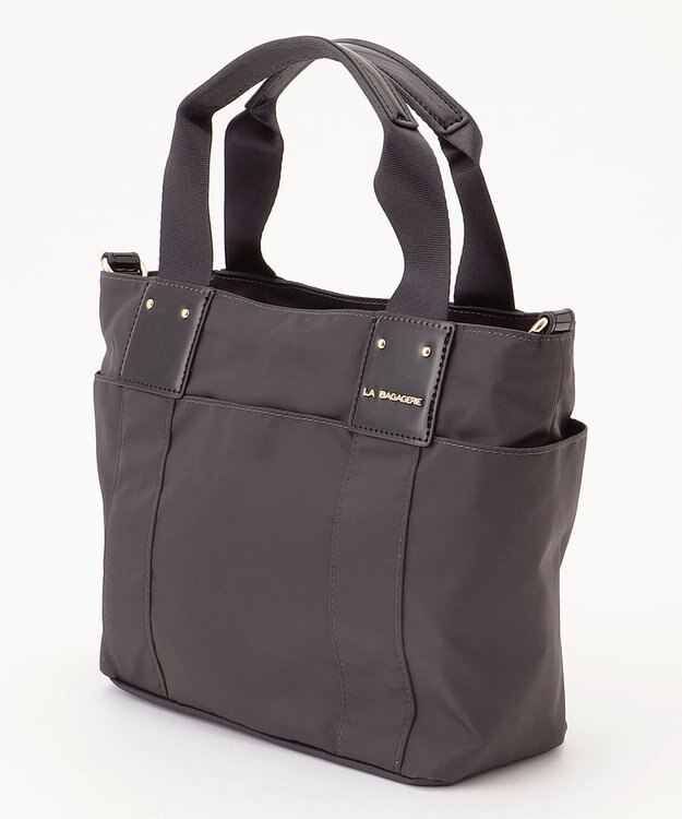 LA BAGAGERIE 2WAYナイロンミニトート ダークグレー