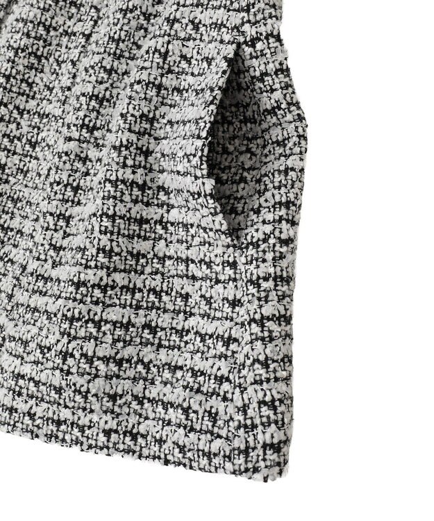 Green Parks Ｏ．ツィードペプラムベスト Black