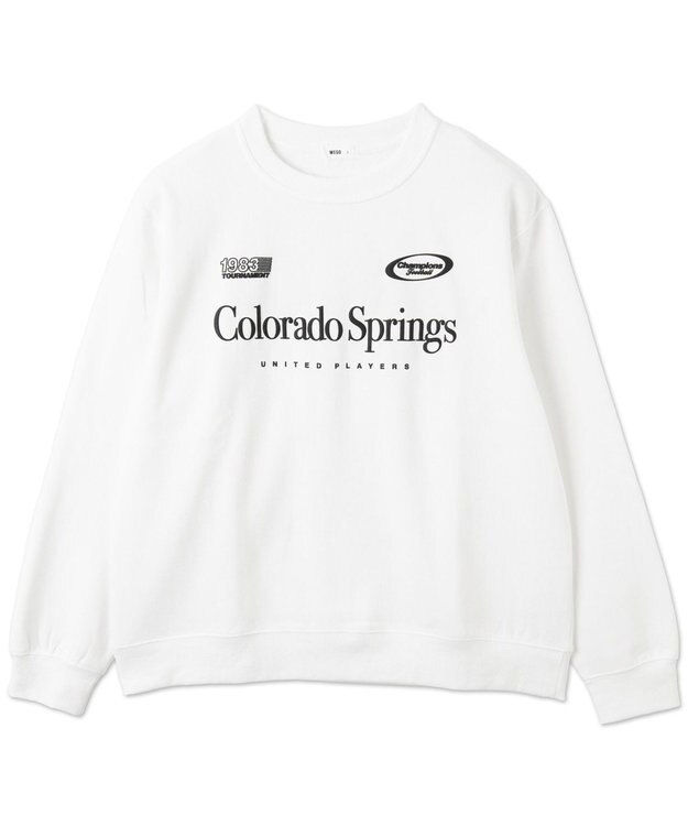 WEGO 【ユニセックス着用ITEM/裏起毛/SMLサイズ展開】リラックスフィットゲームロゴプルオーバー ホワイト