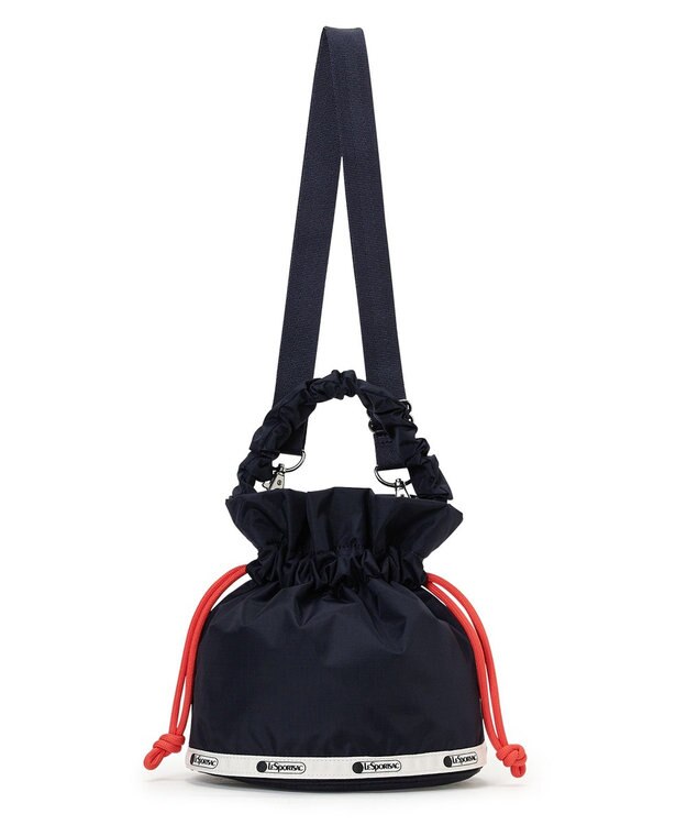 LeSportsac GH DRAWSTRING XBODY/ディープシー/マンダリンコード ディープシー/マンダリンコード