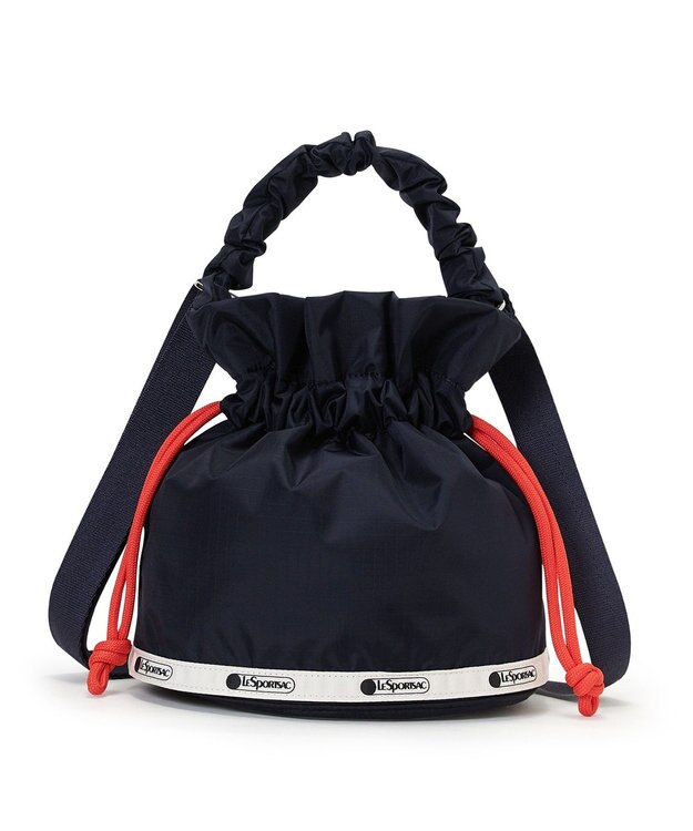 LeSportsac GH DRAWSTRING XBODY/ディープシー/マンダリンコード ディープシー/マンダリンコード