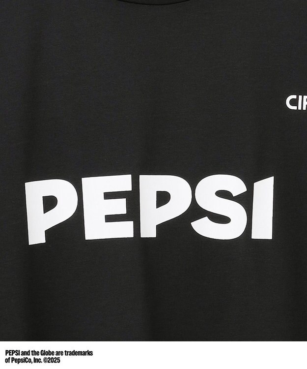PW CIRCULUS 〈Pepsiコラボ〉【UNISEX】Pepsi 9-LOGO モックネックT ブラック系