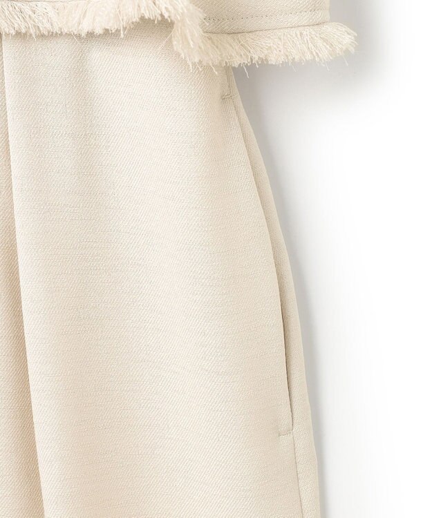 uncrave リネンライクツイル オールインワン エクリュ