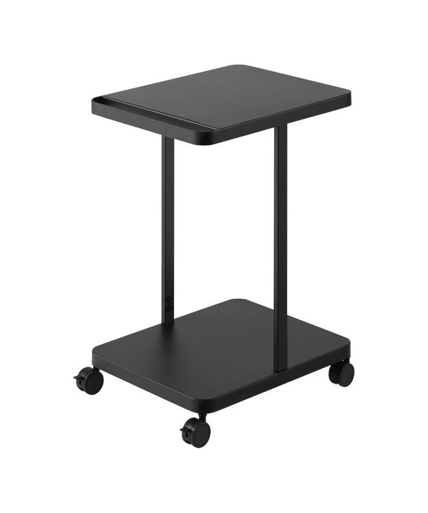 tower ランドセル収納ラック タワー キャスター付き 2段 ブラック ブラック