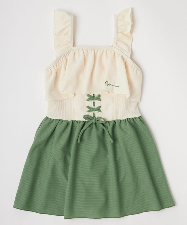 OP／FILA 【repipi armario】編上げAライン水着 カーキ