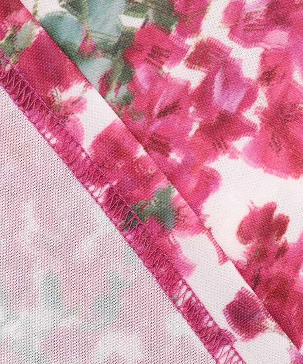 23区GOLF 【MEN】【接触冷感・UVケア・吸水速乾】ブーゲンビリア柄 ポロシャツ ピンク系5