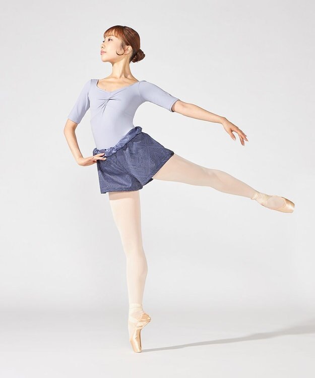 Chacott プリントサウナ　ショートパンツ アイアンブルー