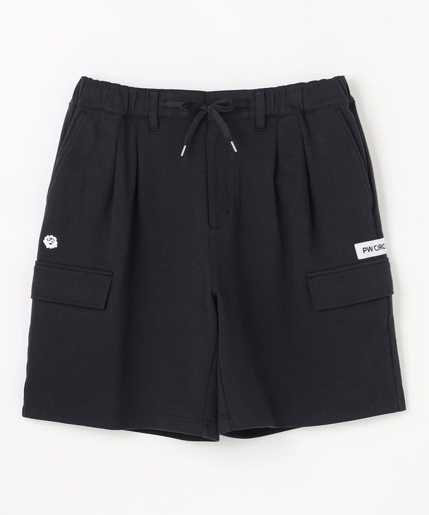 PW CIRCULUS 【MEN】ワイドハーフパンツ ゴルフ ブラック系