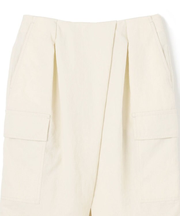 BEIGE， 【洗える】ACANTHUS / カーゴディティールコクーンタックスカート Ecru