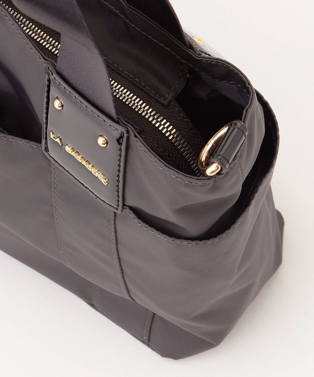 LA BAGAGERIE 2WAYナイロンミニトート ダークグレー