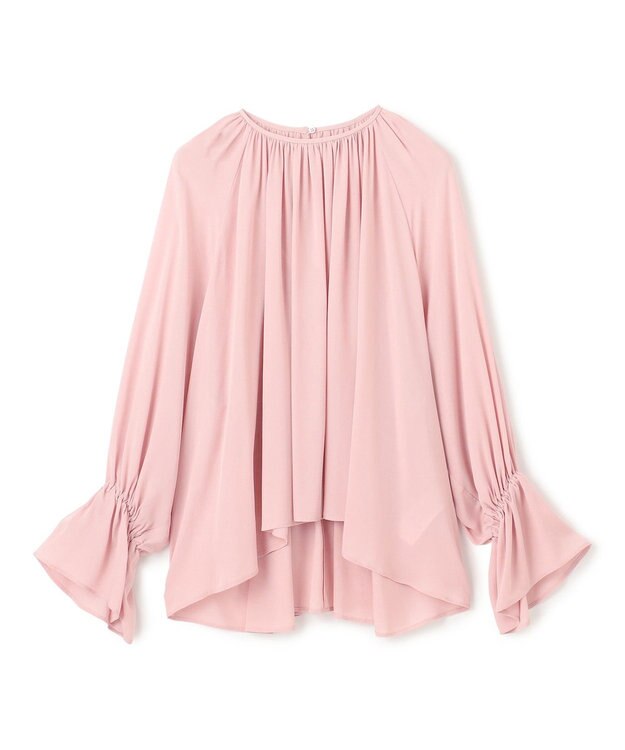 BEIGE， 【洗える】MUSCARI / ソフトシルクキャンディースリーブブラウス Old Rose