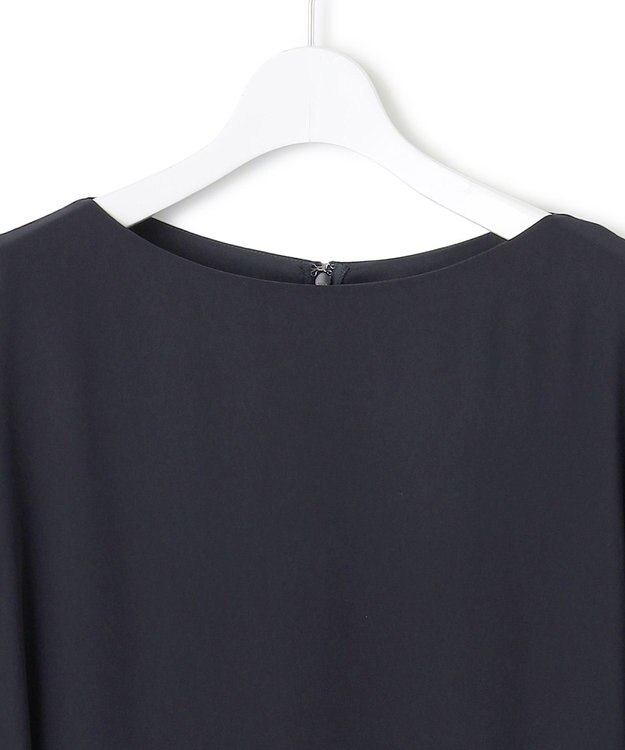 23区 S 【APPLAUDIR】シフォンジョーゼット コンビドレス ネイビー系