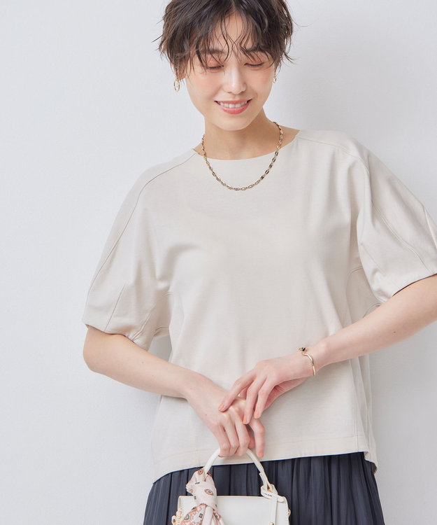 組曲 L コクーンシルエットカットソー ベージュ系