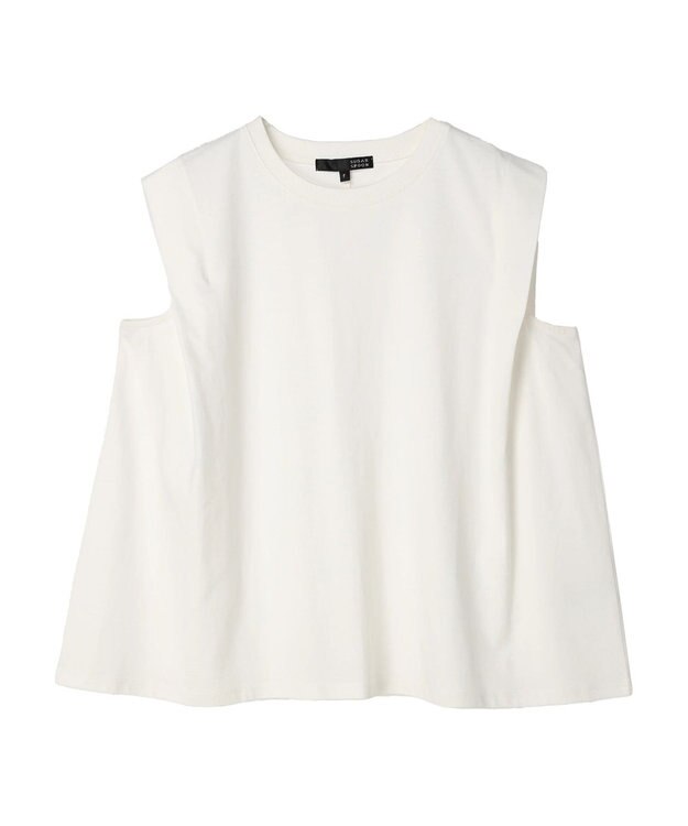 Green Parks ・ＳＵＧＡＲ　ＳＰＯＯＮ　ショルダータックフレンチＴシャツ Off White