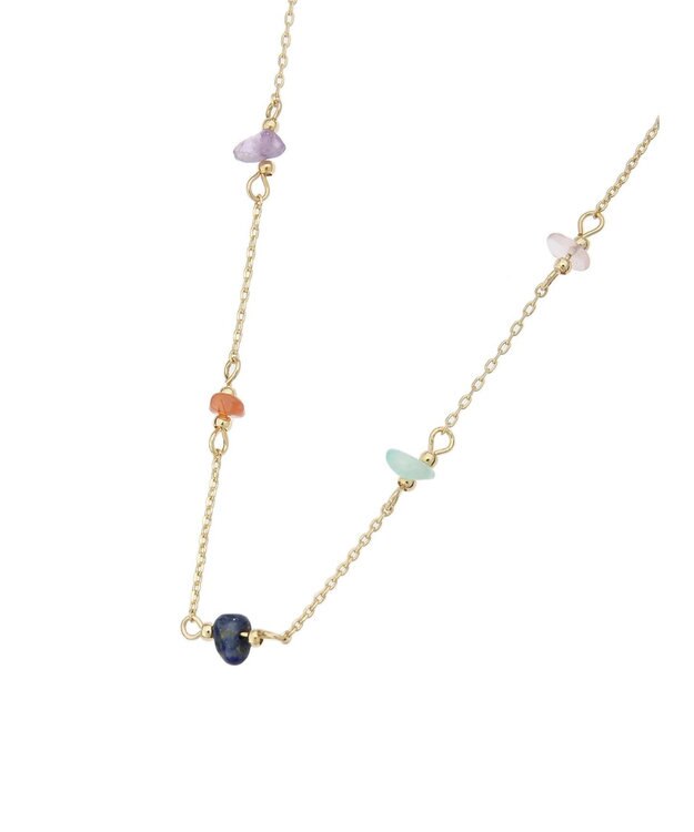 AMERICAN HOLIC サザレ天然石ネックレス Orange