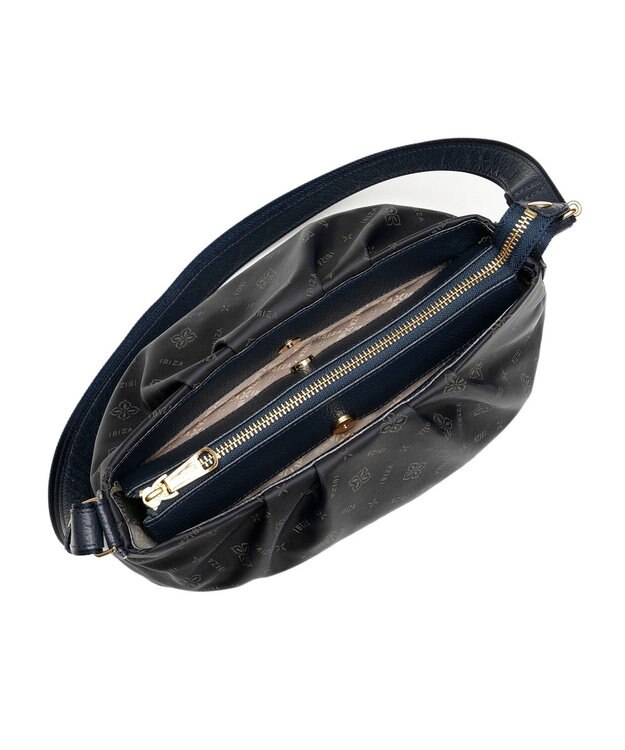 IBIZA ロゴナイロン　ショルダーバッグ 濃紺