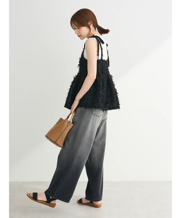 Green Parks ・Ｐｅｔｉｔ　Ｆｌｅｕｒ　メローｓｔリブタンクトップ Off White