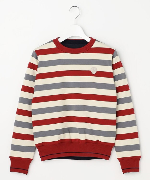 23区GOLF 【WOMEN】リバーシブルニット 防風裏地 2WAY レッド系1