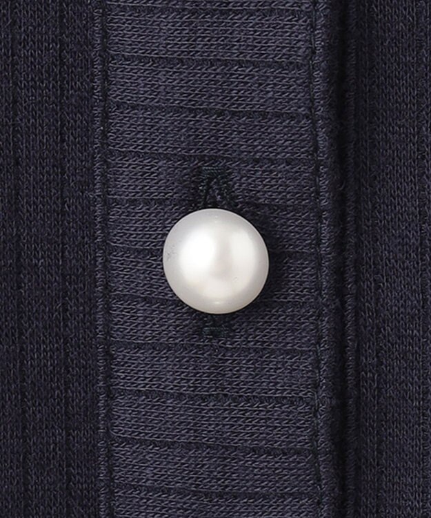 23区GOLF 【WOMEN】【WEB&一部店舗限定】針抜きクレリック 長袖シャツ ネイビー系