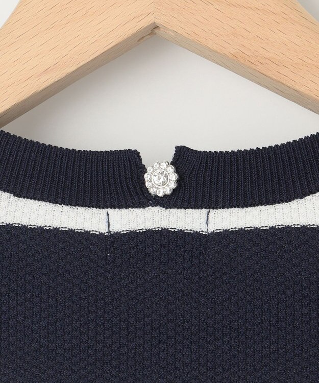 組曲 カノコニットＴシャツ ネイビーボーダー系1