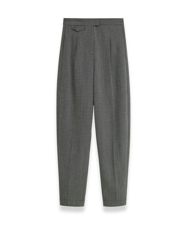 JOSEPH クラバットウール　テーパードトラウザーズ Ivory/Black