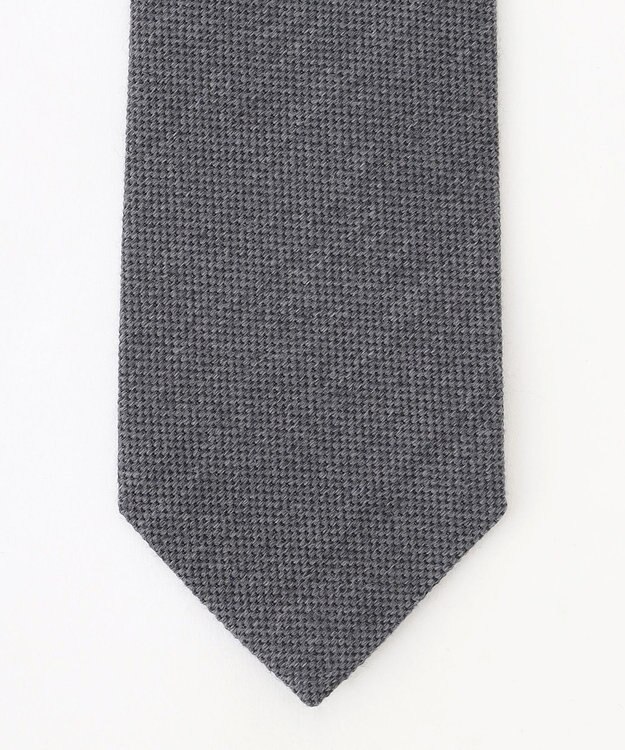 JOSEPH ABBOUD 【日本製】ウールシルクソリッド ネクタイ ライトグレー系